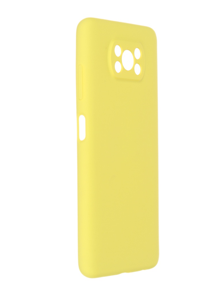 Чехол Pero для Xiaomi Poco X3 Liquid Silicone Yellow PCLS-0082-YW