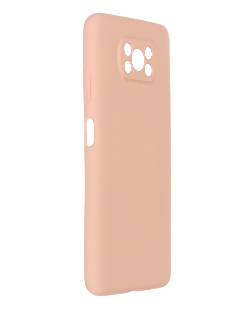 фото Чехол pero для xiaomi poco x3 liquid silicone light pink pcls-0082-pk