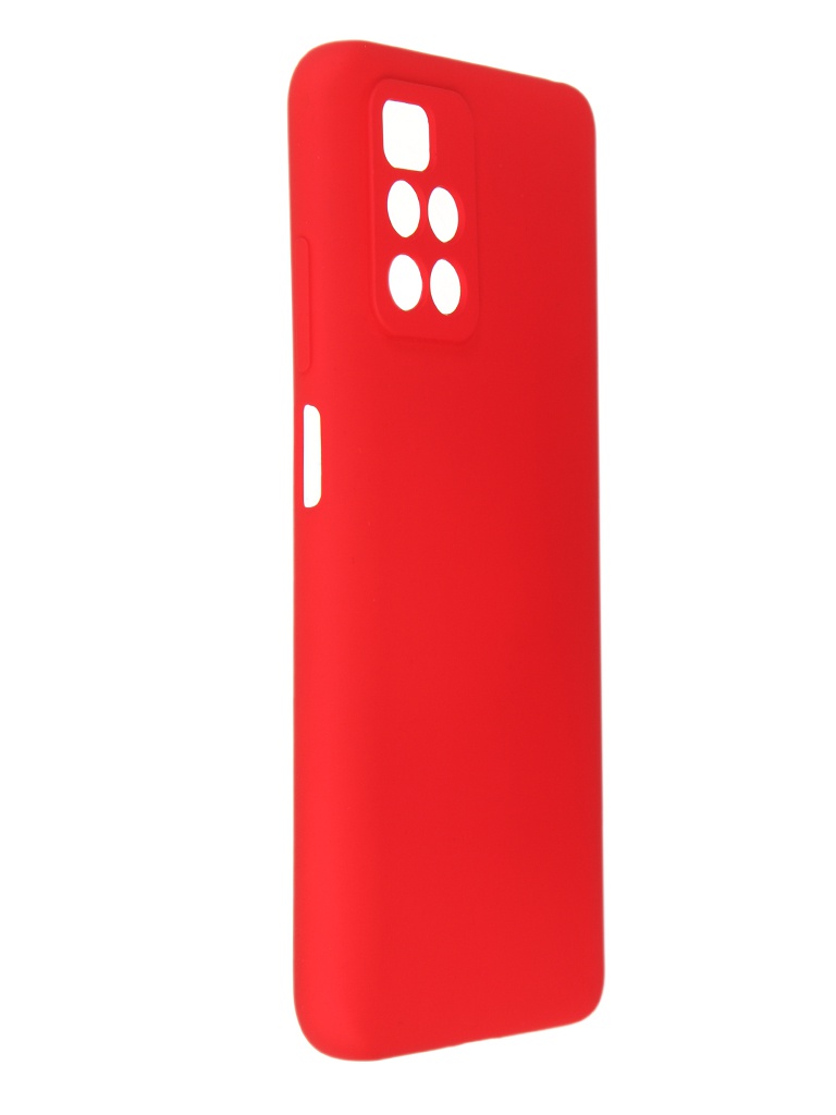 фото Чехол pero для xiaomi redmi 10 liquid silicone red pcls-0079-rd