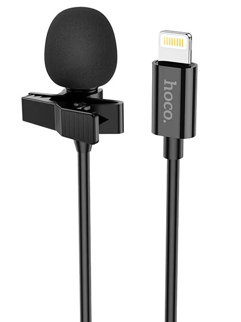 

Микрофон Hoco L14 Lightning 8-pin Black 6931474761149, L14 Lightning 8-pin
