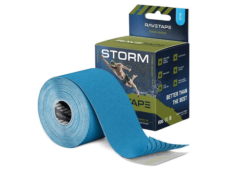 фото Кинезио-тейп ravetape storm 5cm x 5m blue rvts-blu-55