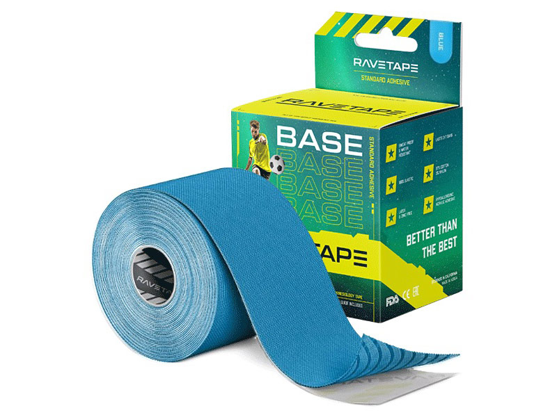 фото Кинезио-тейп ravetape base 5cm x 5m blue rvtb-blu-55