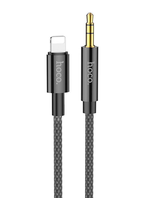 

Аксессуар Hoco UPA19 AUX - Jack 3.5 Lightning 8-pin 1m Black 6931474759924, UPA19