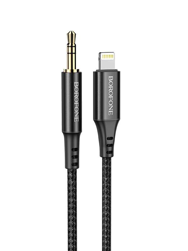 

Аксессуар Borofone BL7 AUX - Jack 3.5 Lightning 1m Black 6931474751508, BL7