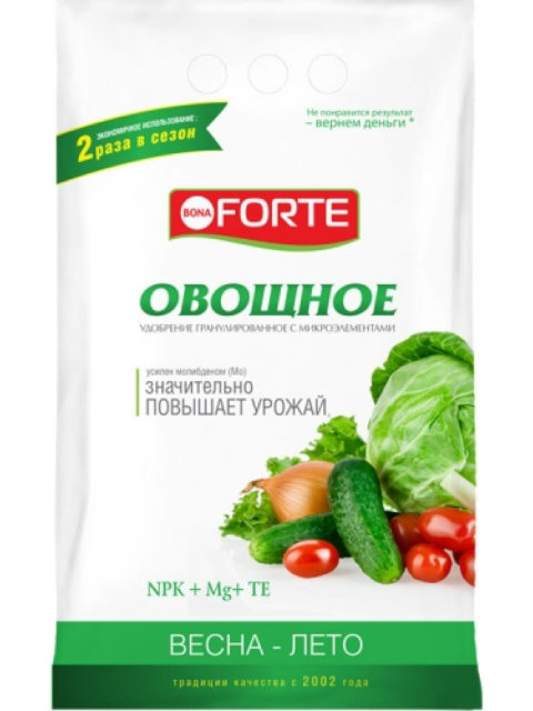 

Удобрение комплексное гранулированное с микроэлементами Bona Forte Овощное 2.5kg BF23010221, BF23010221