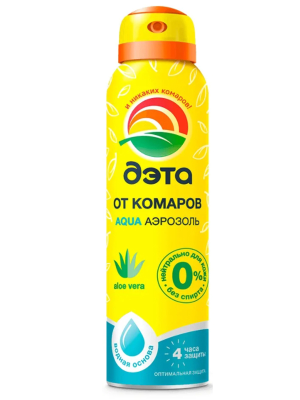 

Средство защиты от комаров ДЭТА Аква 150ml 66703705 - аэрозоль, 66703705