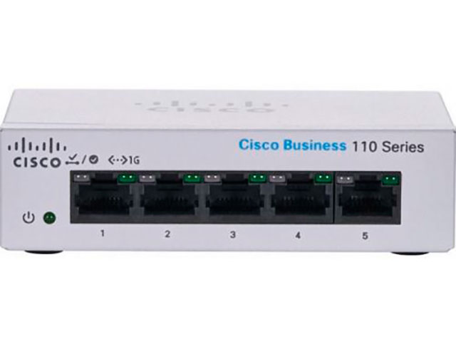 Коммутатор Cisco CBS110-5T-D-EU