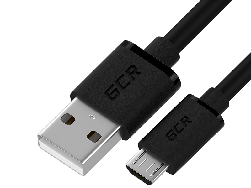 

Аксессуар GCR USB - MicroUSB 0.3m Black GCR-53421, GCR-53421