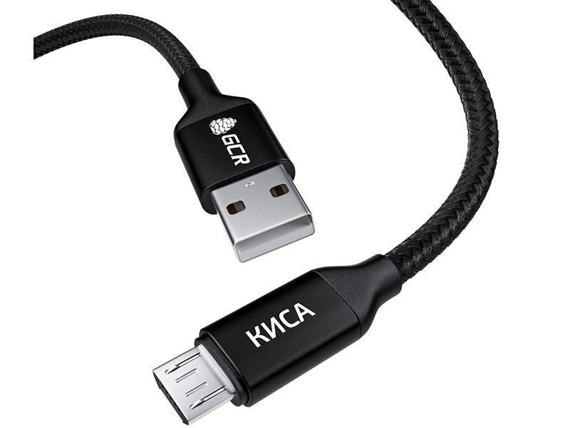 

Аксессуар GCR Киса USB - MicroUSB 1.0m Black GCR-52801, Киса GCR-52801
