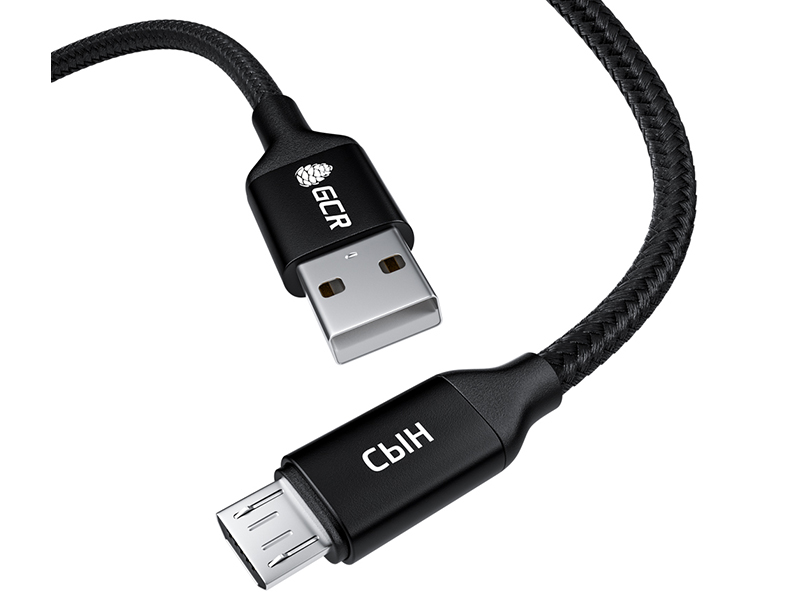 

Аксессуар GCR Сын USB - MicroUSB 1.0m Black GCR-52795, Сын GCR-52795