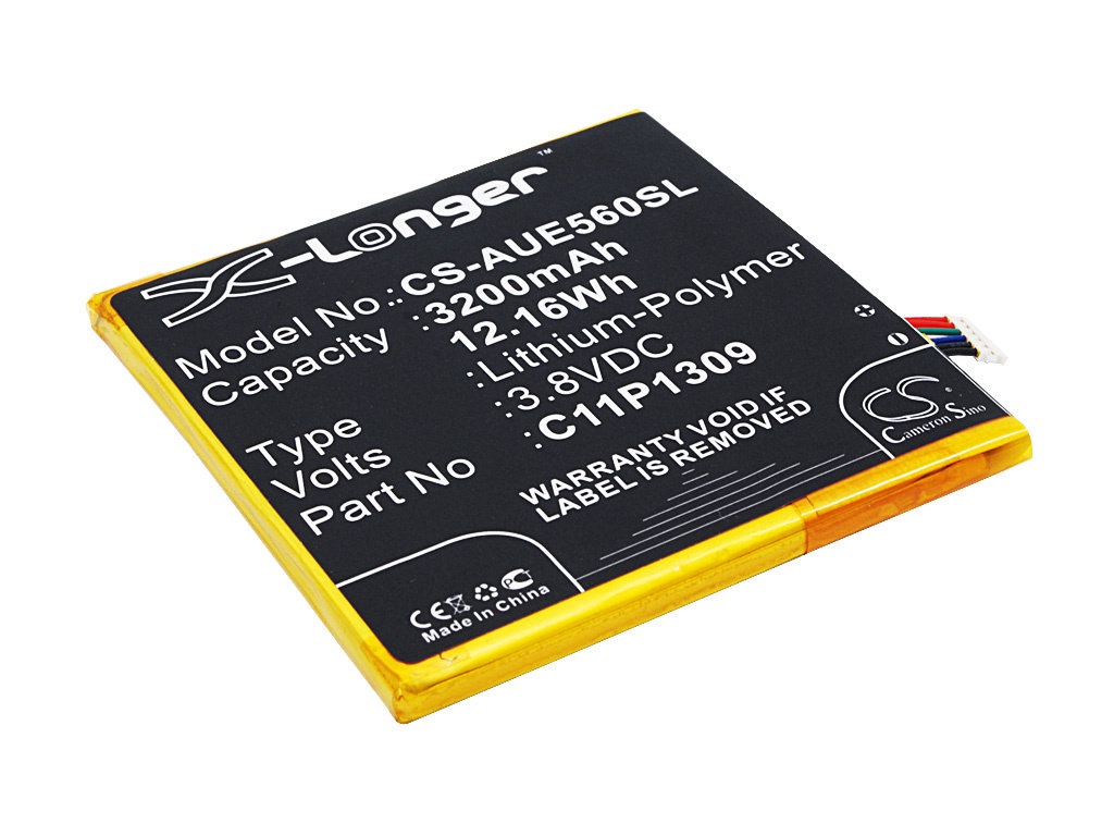 Аккумулятор CameronSino для Asus FonePad Note 6 (ME560CG) CS-AUE560SL C11P1309 3.8V 3200mAh 12.16Wh 066071