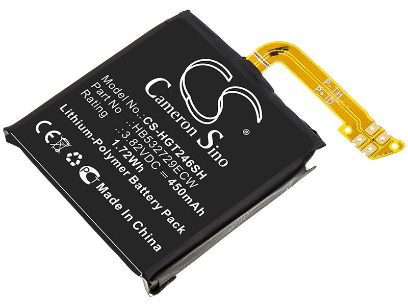 Аксессуар Аккумуляторная батарея CameronSino для Huawei GT2 46mm CS-HGT246SH 450mah 1.72Wh 087988