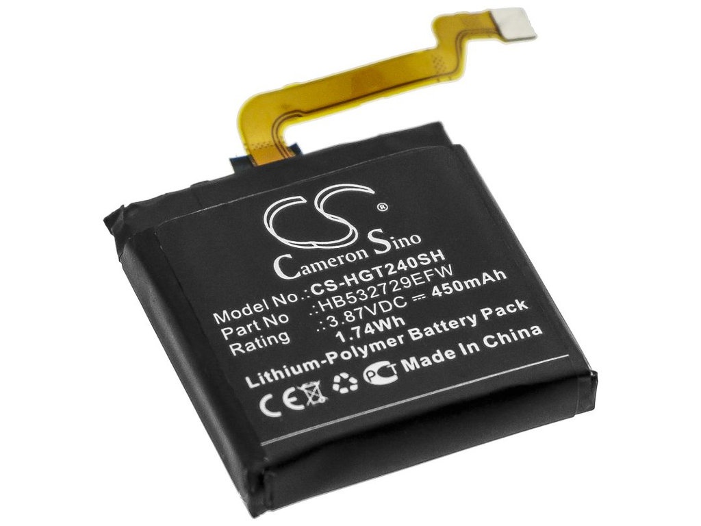 Аксессуар Аккумуляторная батарея CameronSino для Huawei GT2 Pro CS-HGT240SH 450mah 1.74Wh 087989