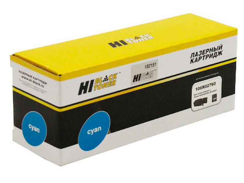 

Картридж Hi-Black (схожий с Xerox 106R02760) Cyan для Xerox Phaser 6020/6022/ WC 6025/6027 989999230, 106R02760