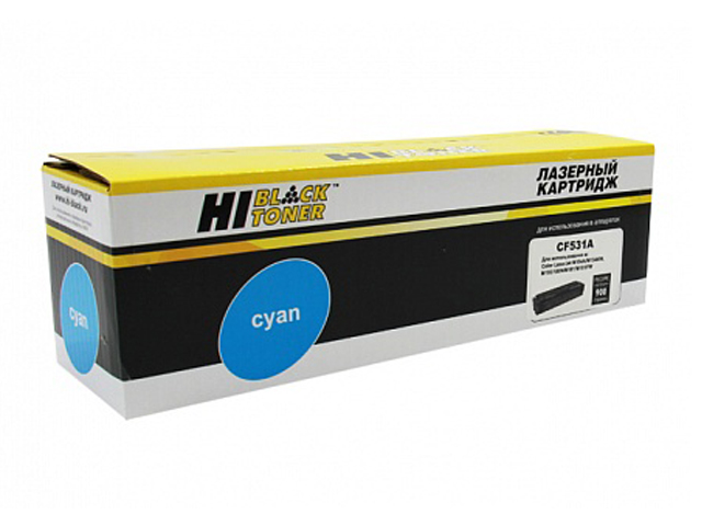 

Картридж Hi-Black (схожий с HP CF531A) Cyan для HP CLJ Pro M154A/M180n/M181fw 98927825, CF531A
