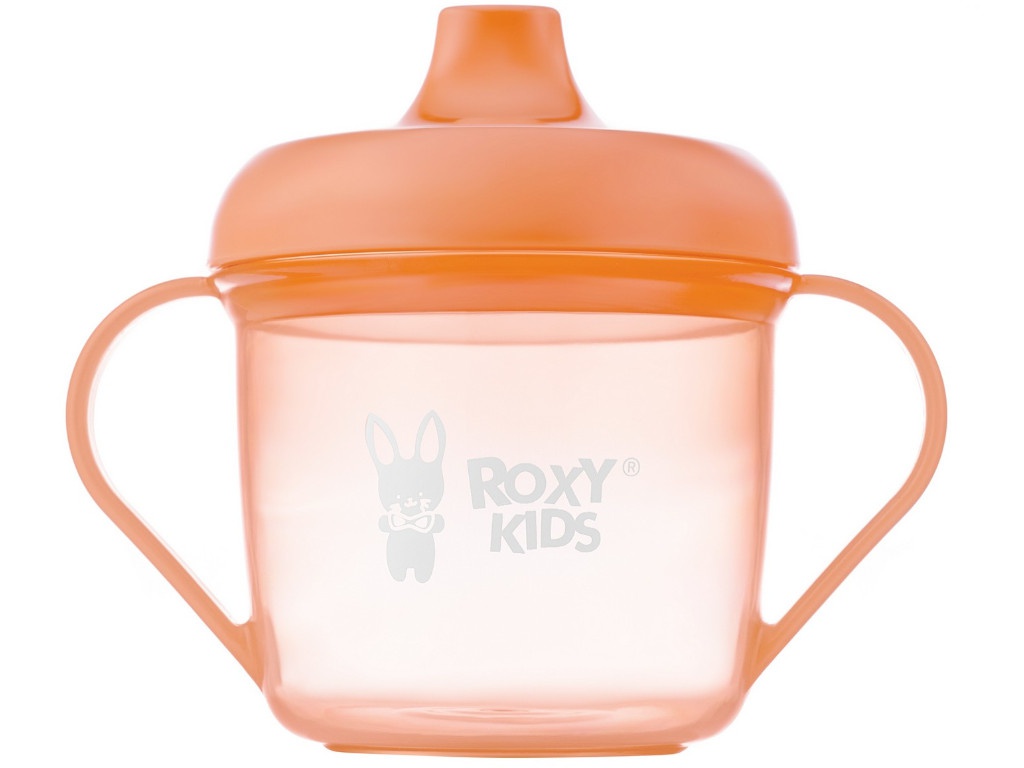 фото Кружка-поильник с носиком roxy-kids peach rfd-005-o