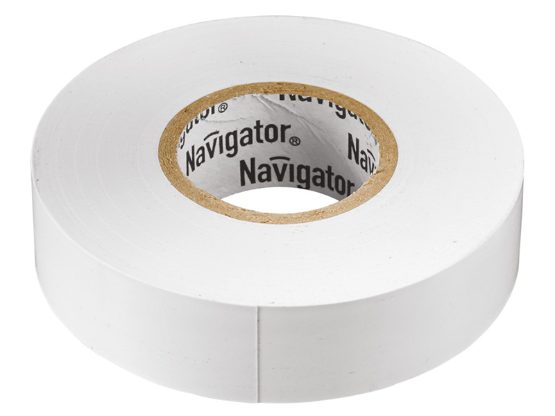 Изолента Navigator 15mm x 10m White 71 228 NIT-B15-10/WH