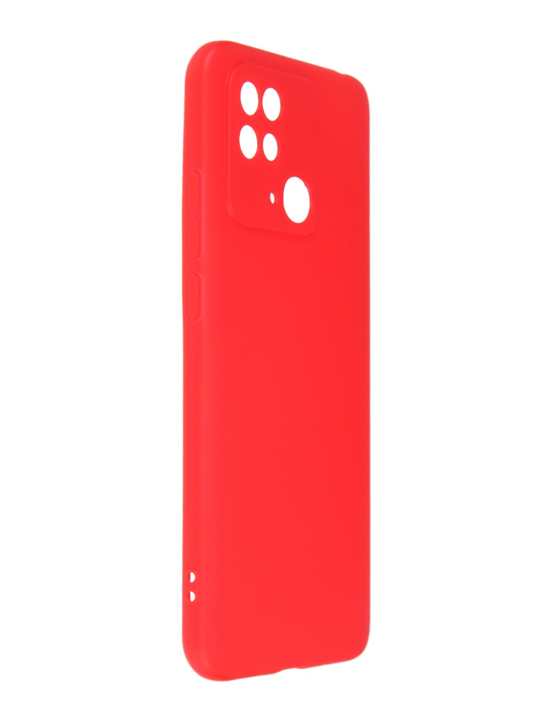 фото Чехол df для xiaomi redmi 10c silicone red xicase-64 df-group