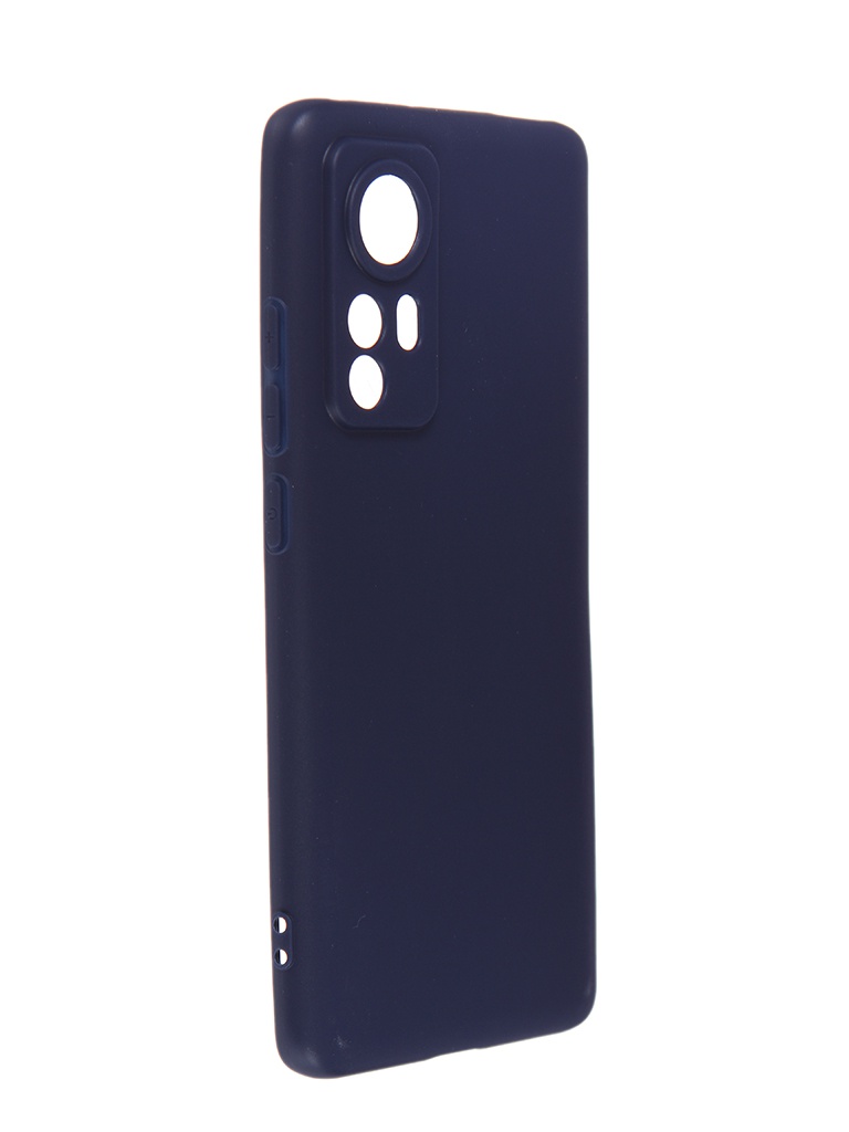 Чехол DF для Xiaomi 12 / 12X Silicone Blue xiCase-63