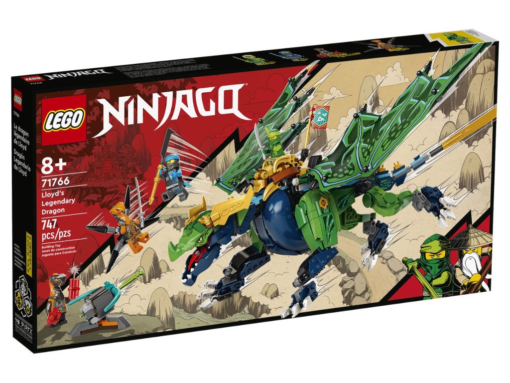 

Конструктор Lego Ninjago Легендарный дракон Ллойда 747 дет. 71766, Легендарный дракон Ллойда