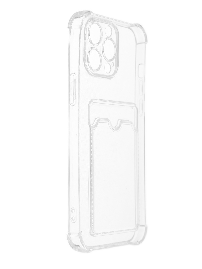 фото Чехол luxcase для apple iphone 13 pro max tpu с картхолдером 1.5mm transparent 63512