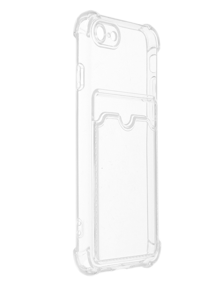 фото Чехол luxcase для apple iphone 7 / 8 / se2 tpu с картхолдером 1.5mm transparent 63500