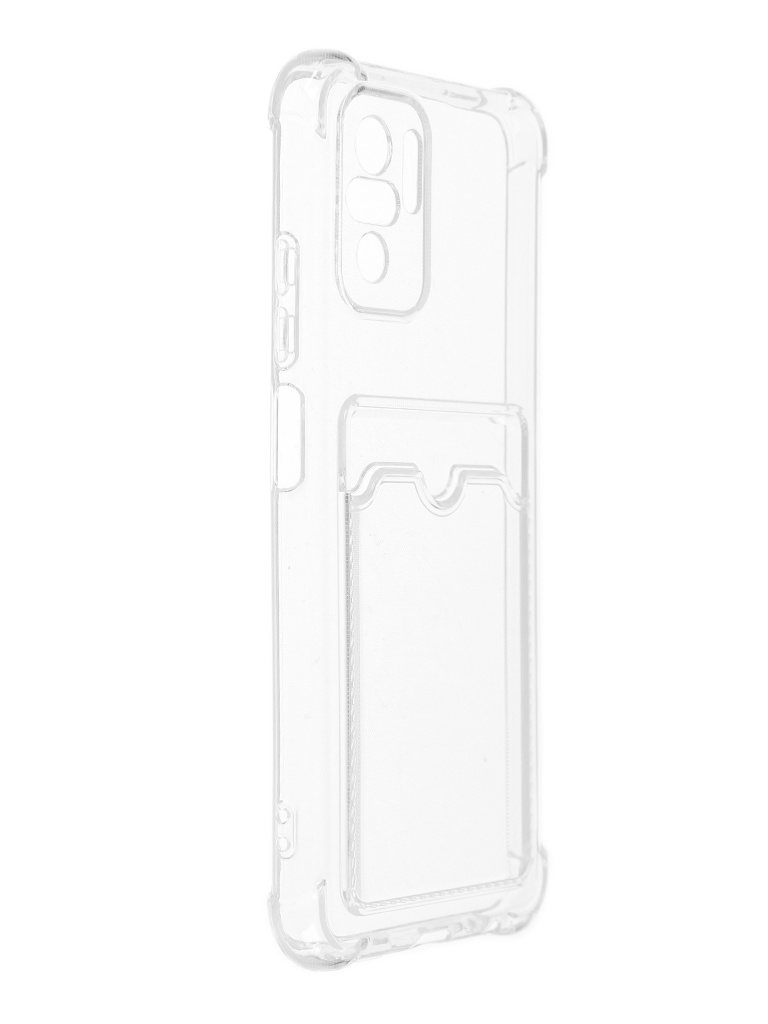 фото Чехол luxcase для xiaomi redmi note 10s tpu с картхолдером 1.5mm transparent 63515