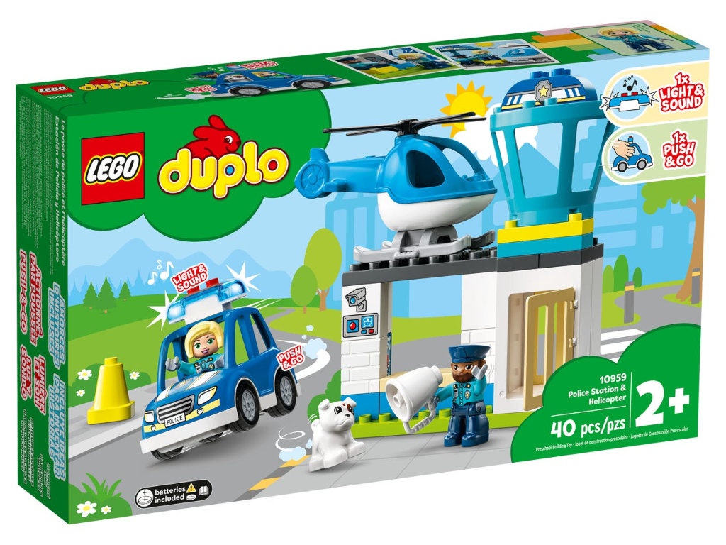 

Lego Duplo Town Полицейский участок и вертолёт 40 дет. 10959, Duplo Town Полицейский участок и вертолёт