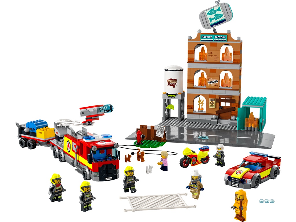 фото Lego city пожарная команда 766 дет. 60321
