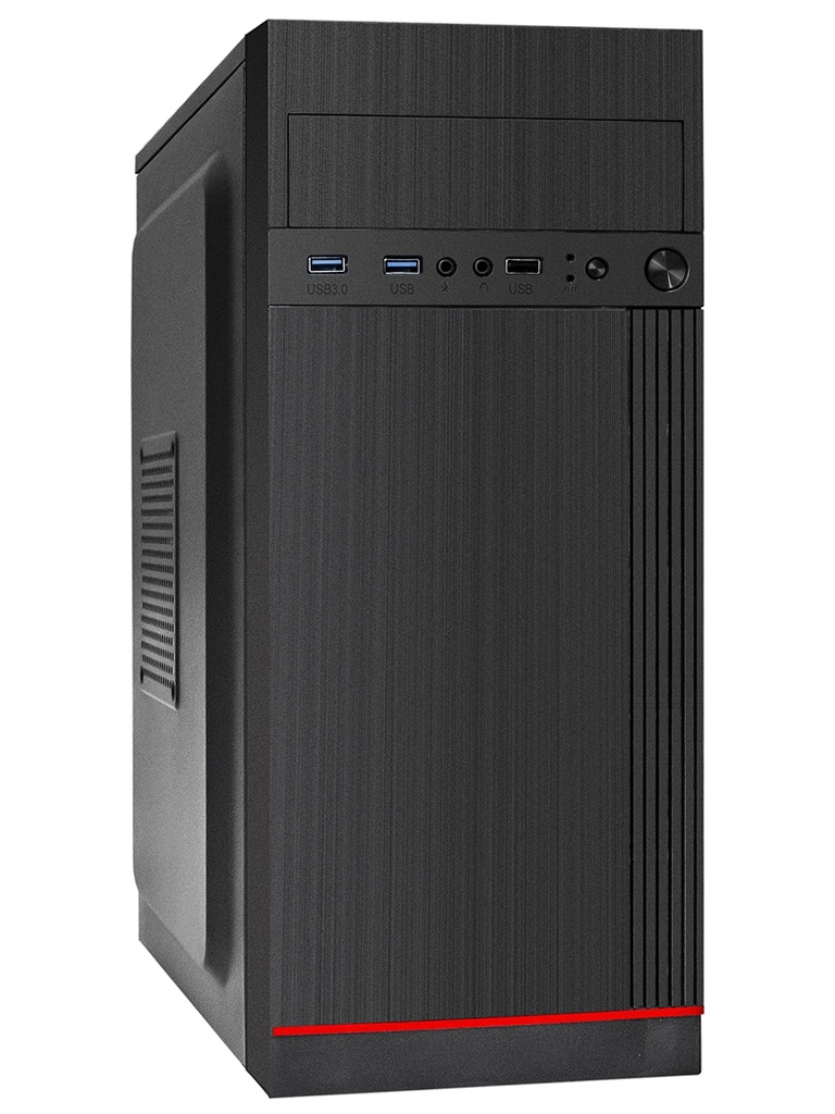 Корпус ExeGate Miditower AA-442U2 без БП Black EX290174RUS