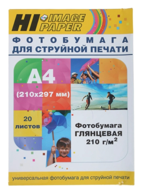 фото Фотобумага hi-image paper a4 210g/m2 глянцевая 20 листов h210-a4-20 / a200400u