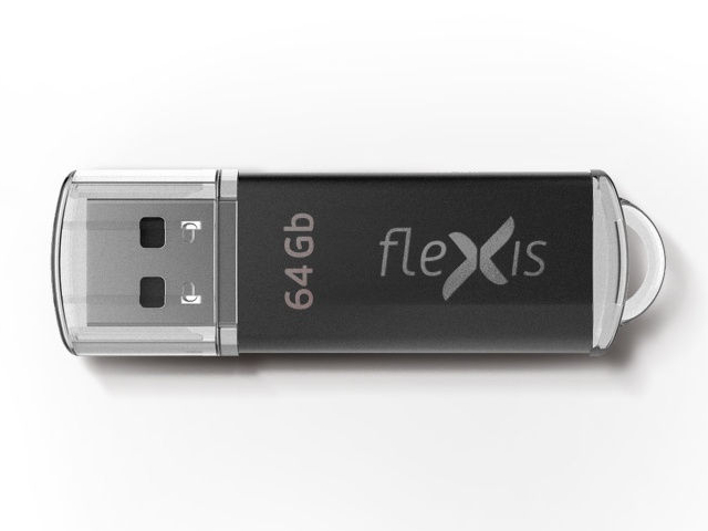 

USB Flash Drive 64Gb - Flexis RB-108 USB 3.0 FUB30064RBK-108, RB-108