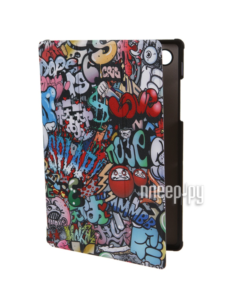 Чехол Zibelino для Samsung Tab A8 X200/X205 10.5 Tablet с магнитом Graffiti ZT-SAM-X200-PGRF