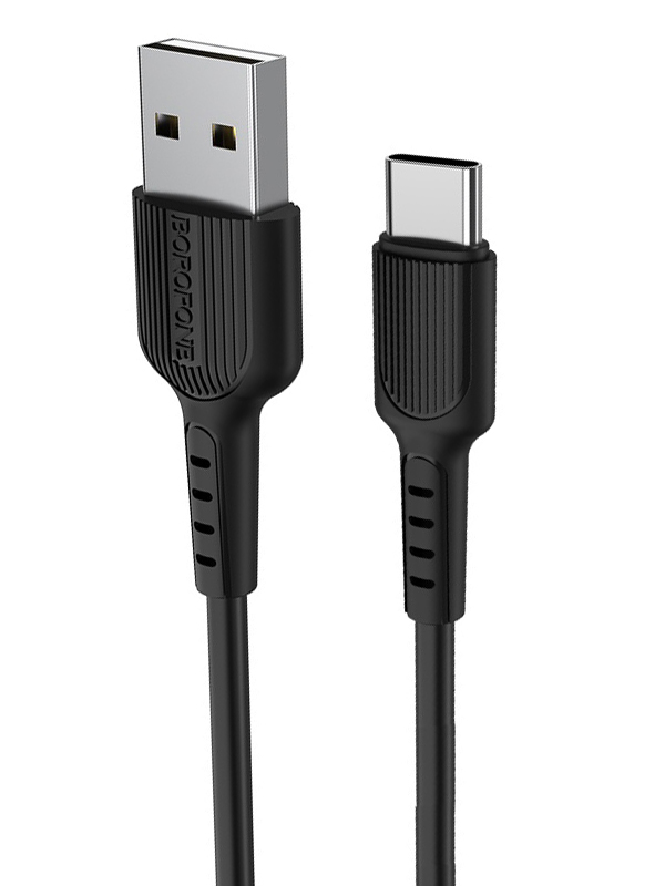  Borofone BX16 Easy USB - Type-C 1m Black 6957531099475