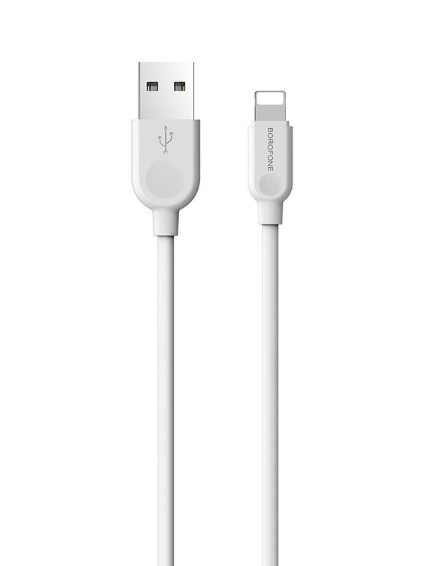

Аксессуар Borofone BX14 USB - Lightning 1m White 6957531089971, 6957531089971