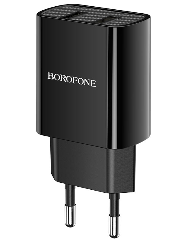 Зарядное устройство Borofone BA53A Powerway 2xUSB 2.1А Black 6931474739131