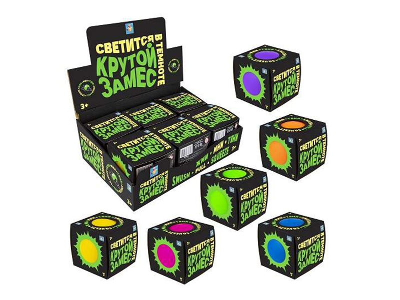 

Игрушка антистресс 1Toy Крутой замес шар 10cm 6шт Т21469, Крутой замес шар 10cm