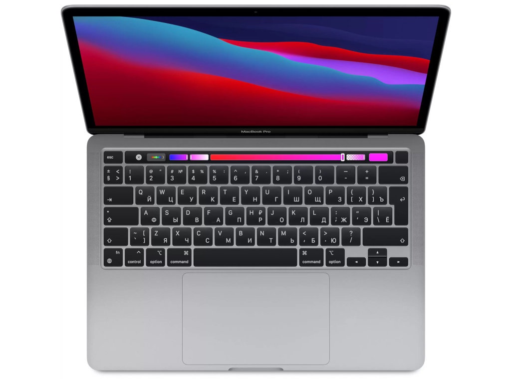 фото Ноутбук apple macbook pro 13 2020 z11b0004v (apple m1/16384mb/1tb ssd/wi-fi/cam/13.3/2560x1600/touch bar/mac os)