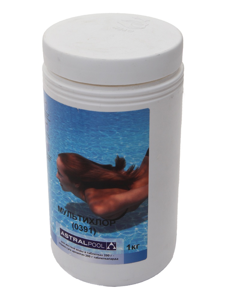 Мультихлор для жесткой воды AstralPool таблетки 200g (1kg) 40935