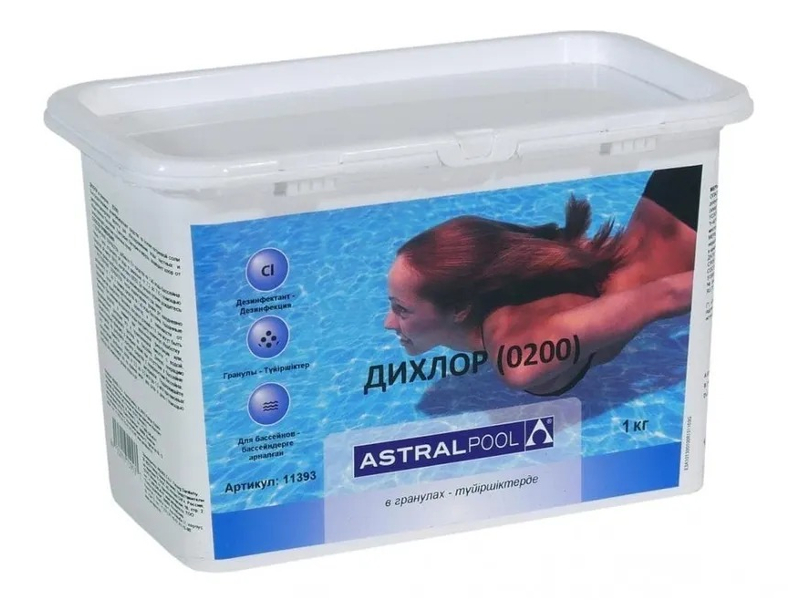 

Дихлор AstralPool 1kg 11393, 11393