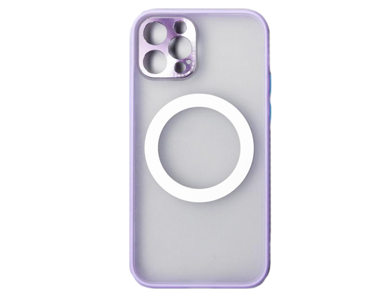 фото Чехол luazon для apple iphone 12 pro magsafe plastic purple 6253209