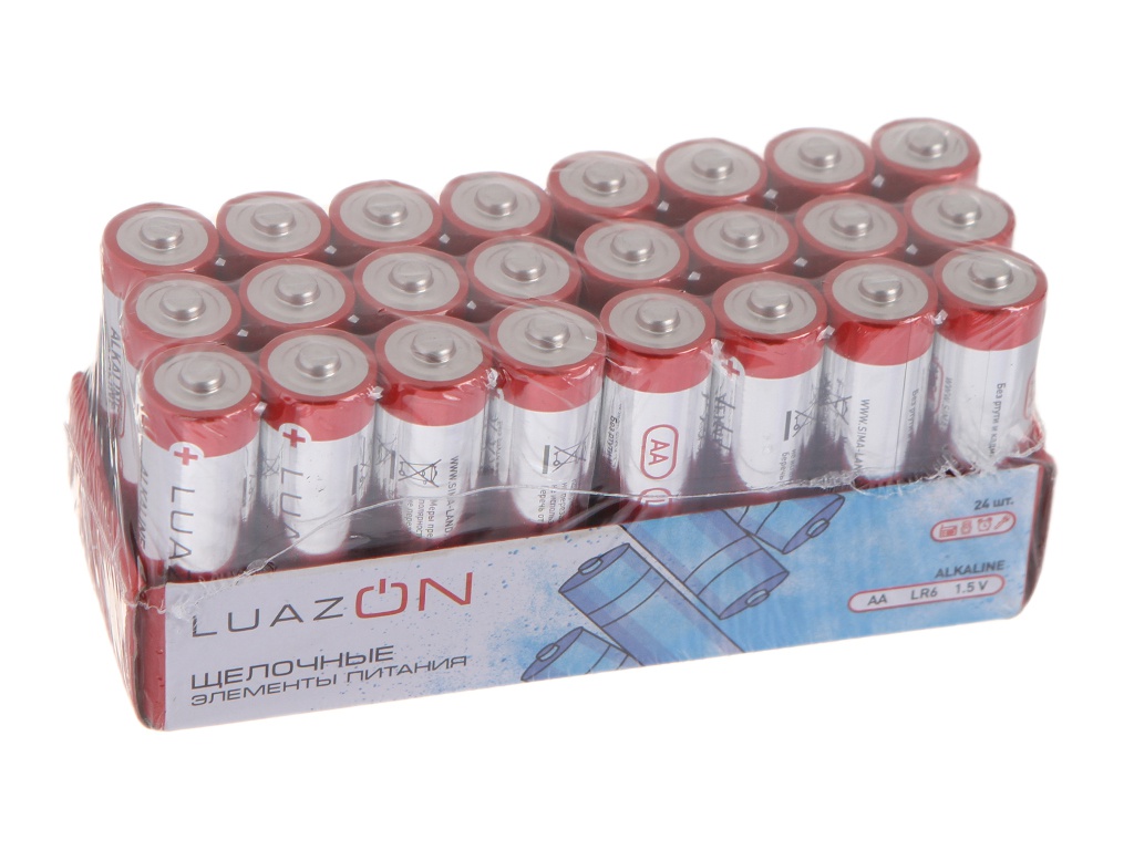 Батарейка AA - Luazon LR6 24шт 5524278