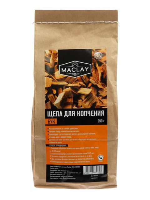 

Щепа для копчения Maclay 250g 4873036, 4873036