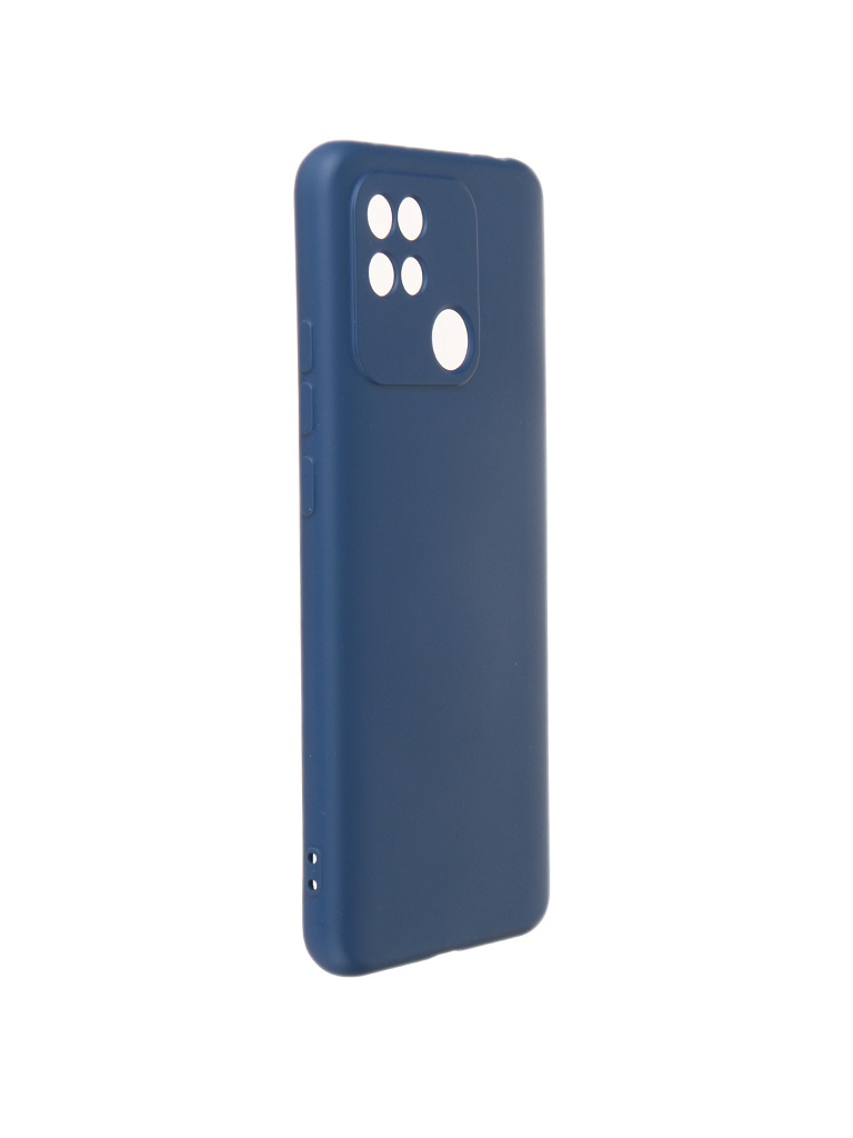 Чехол DF для Xiaomi Redmi 10C Silicone Blue xiOriginal-29