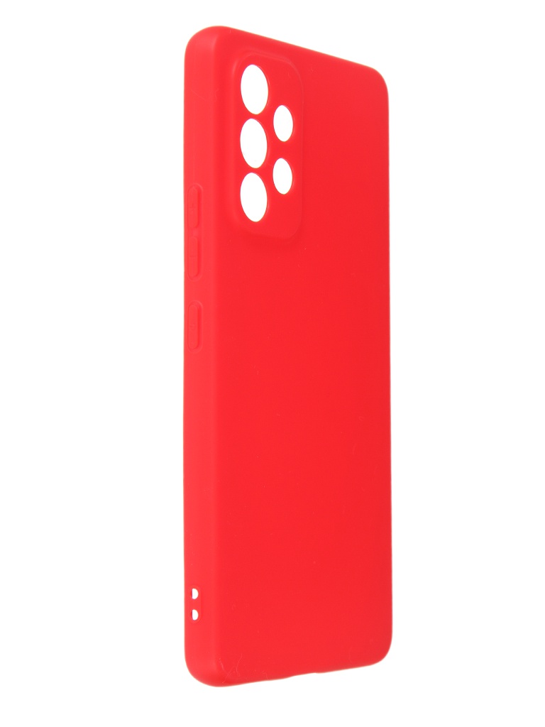 Чехол DF для Samsung Galaxy A53 5G Silicone Red sCase-138