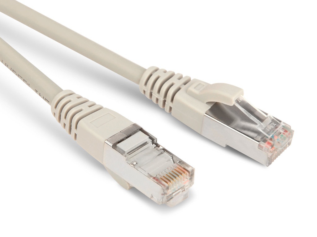 фото Сетевой кабель hyperline f/utp cat.5e 2m grey pc-lpm-stp-rj45-rj45-c5e-2m-lszh-gy