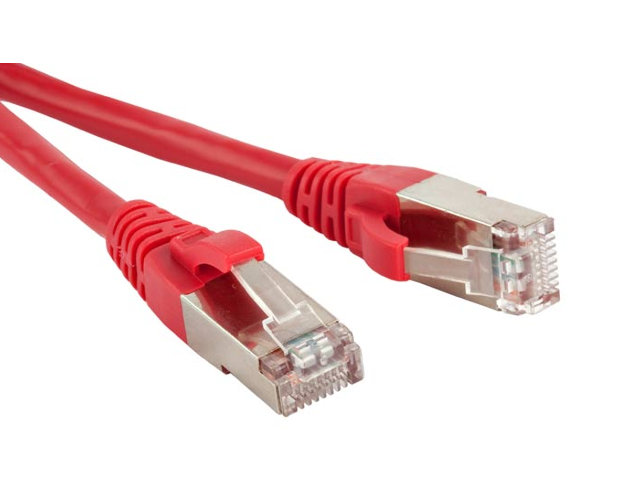 фото Сетевой кабель hyperline f/utp cat.5e 2m red pc-lpm-stp-rj45-rj45-c5e-2m-lszh-rd