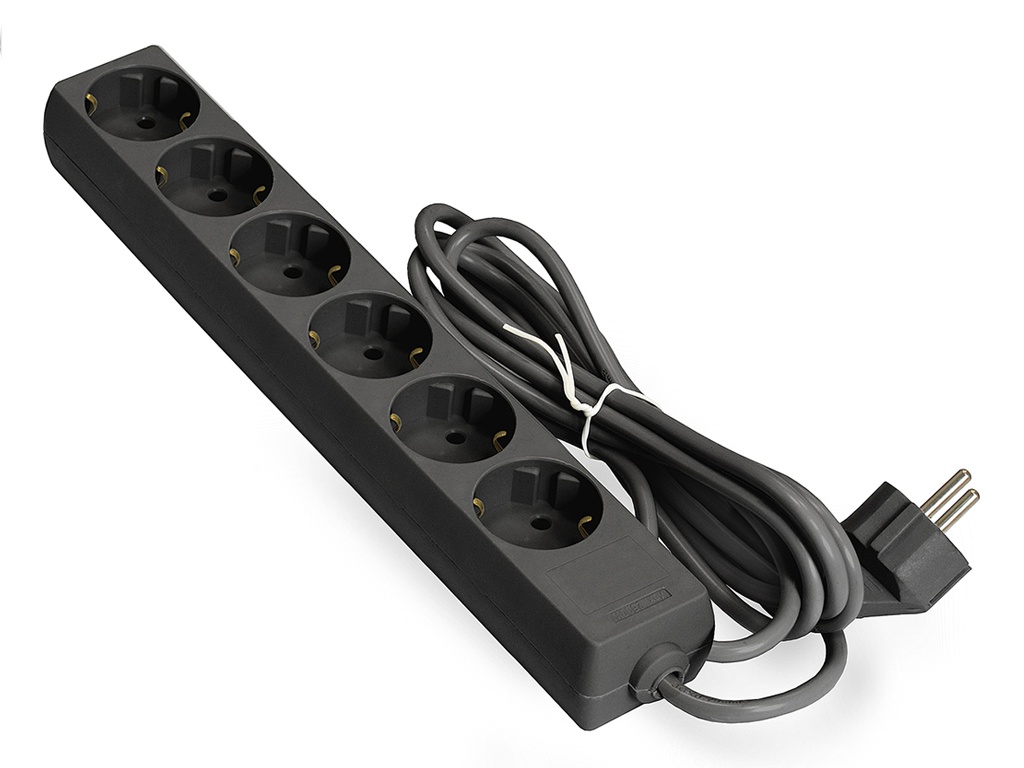 фото Сетевой фильтр exegate 6 sockets 1.8m ece-6-1.8b black 285828