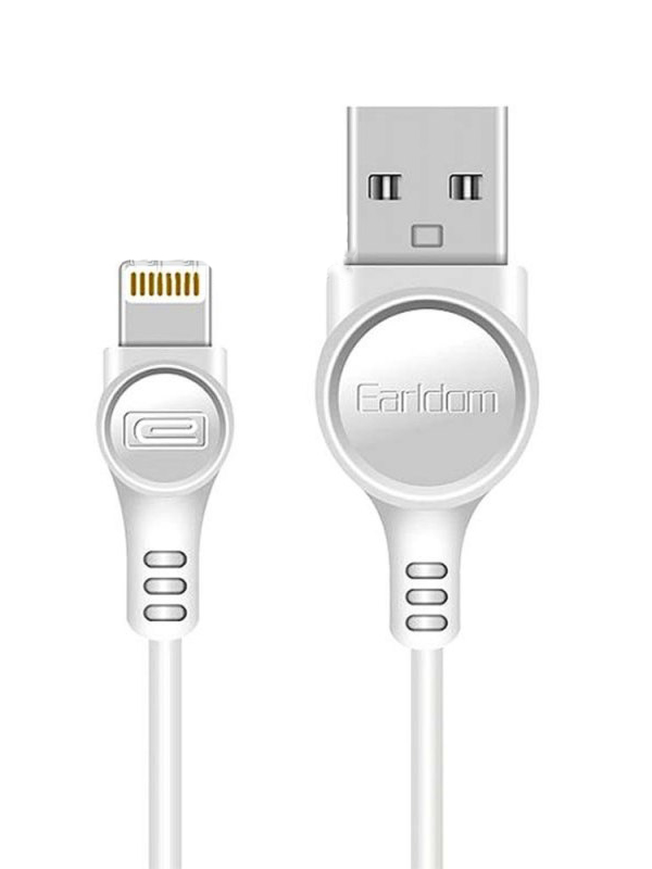 

Аксессуар Earldom EC-044I USB - Lightning 8-pin 2.4A 1m White 0L-00054986, EC-044I