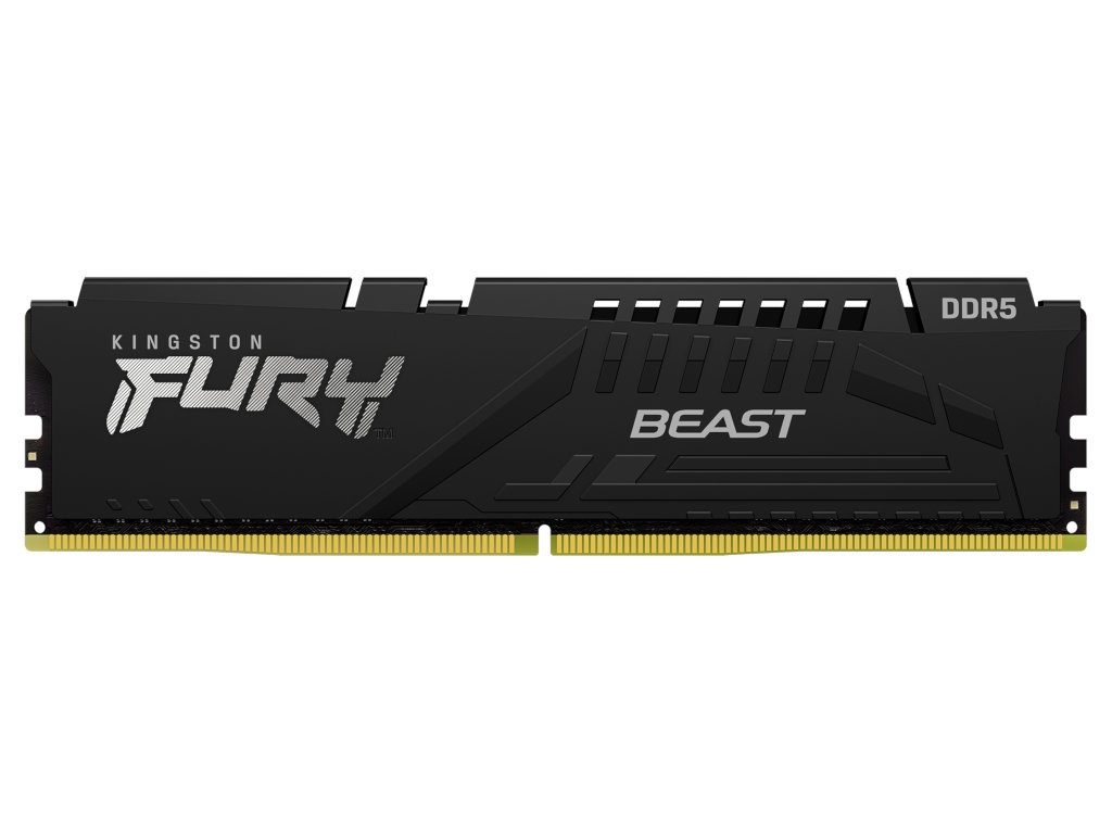 Модуль памяти Kingston Fury Beast DDR5 DIMM PC-38400 4800MHz CL38 - 16Gb KF548C38BB-16 модуль памяти kingston fury beast ddr5 dimm 5200mhz pc 41600 cl40 16gb kf552c40bb 16